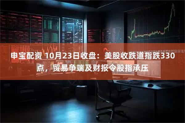 申宝配资 10月23日收盘：美股收跌道指跌330点，贸易争端及财报令股指承压