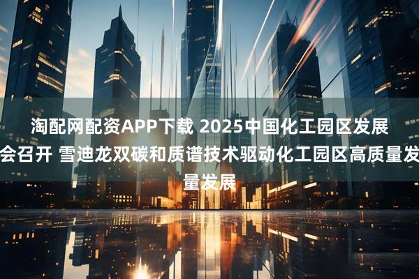 淘配网配资APP下载 2025中国化工园区发展大会召开 雪迪龙双碳和质谱技术驱动化工园区高质量发展