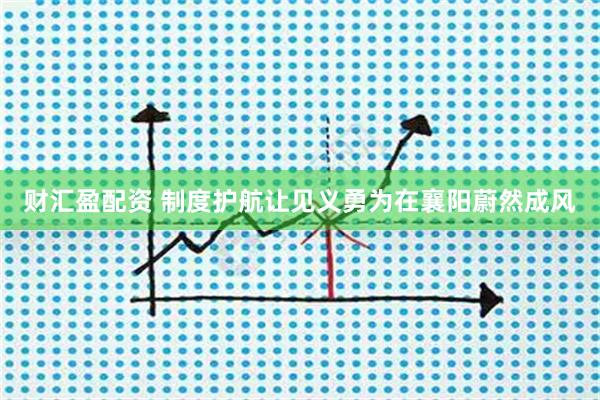 财汇盈配资 制度护航让见义勇为在襄阳蔚然成风